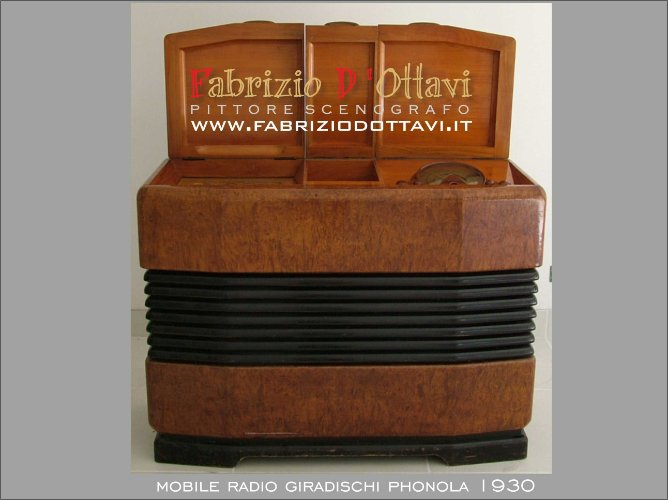 Piccoli restauri - Modile radio giradischi Phonola 1930